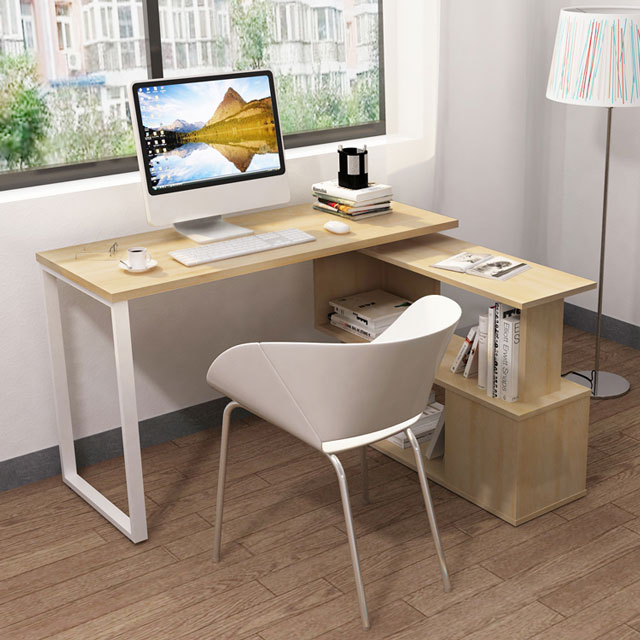 Computer desk with bookshelf factory shares the styles of computer desks made by carpenters